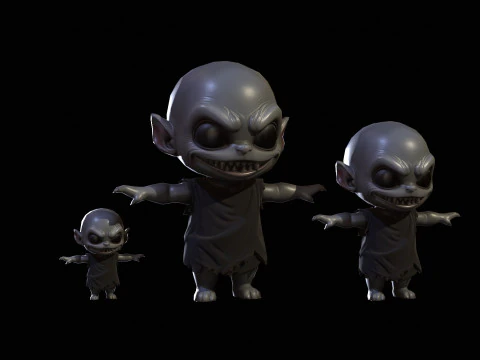 ChibiManiac5Pack1 Modelo 3D