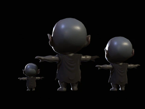 ChibiManiac5Pack1 Modelo 3D