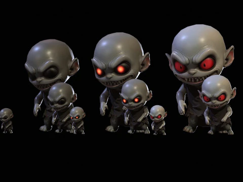 ChibiManiac5Pack1 Modelo 3D