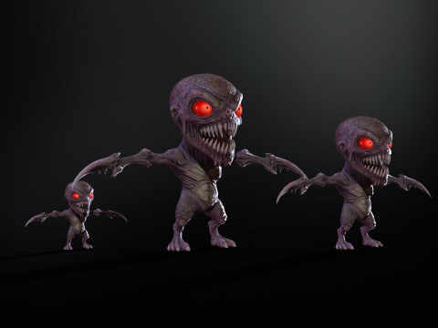Minimonster1Pack1 3D Model