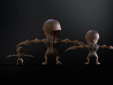 Minimonster1Pack1 3D Model