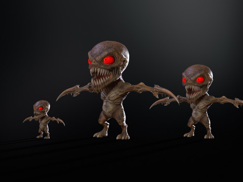 Minimonster1Pack1 3D Model