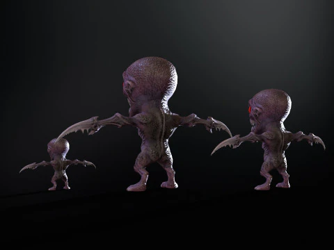 Minimonster1Pack1 3D Model