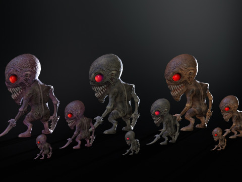 Minimonster1Pack1 3D Model