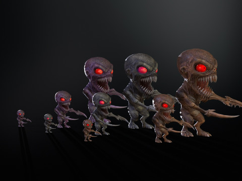 Minimonster1Pack1 3D Model