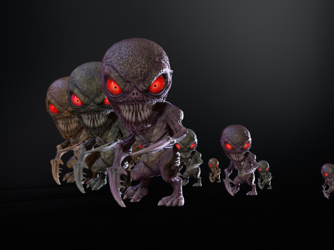 Minimonster1Pack1 3D Model