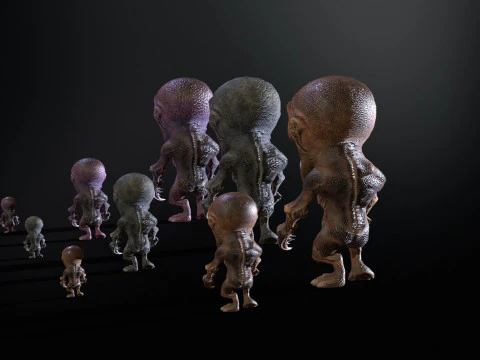 Minimonster1Pack1 3D Model