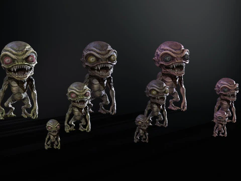 Minimonster2Pack1 3D Model