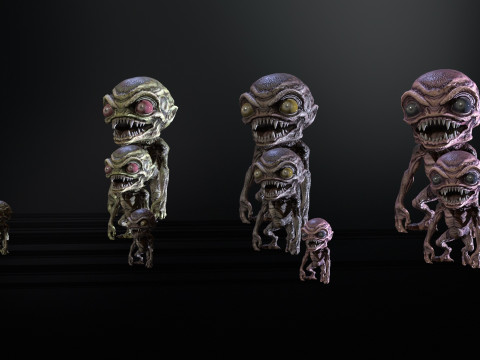 Minimonster2Pack1 3D Model