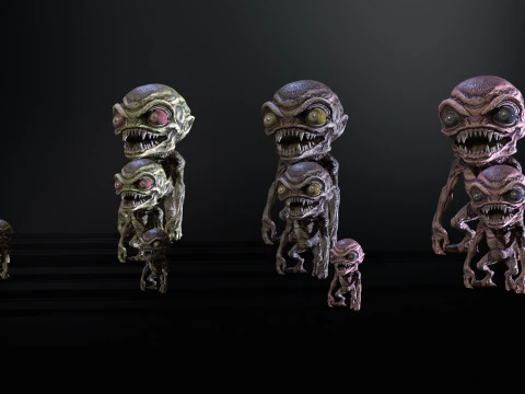 Minimonster2Pack1 3D Model