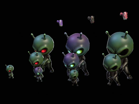 ChibiManiac7Pack1 Modello 3D