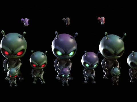 ChibiManiac7Pack1 Modello 3D