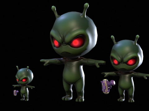 ChibiManiac7Pack1 3D Model
