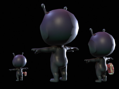 ChibiManiac7Pack1 3D Model