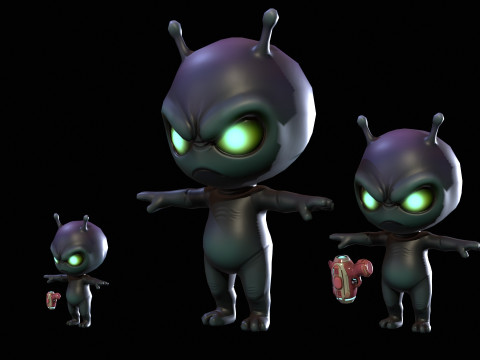 ChibiManiac7Pack1 3D Model