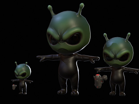 ChibiManiac7Pack1 3D Model