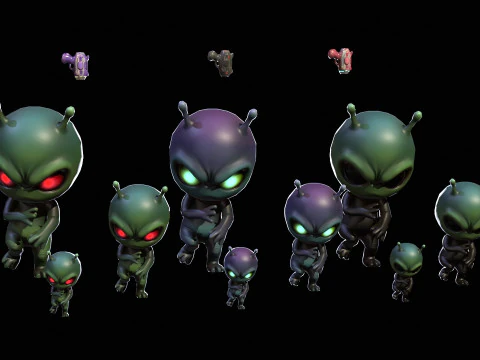 ChibiManiac7Pack1 Modello 3D