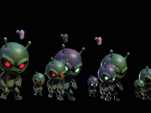 ChibiManiac7Pack1 Modello 3D