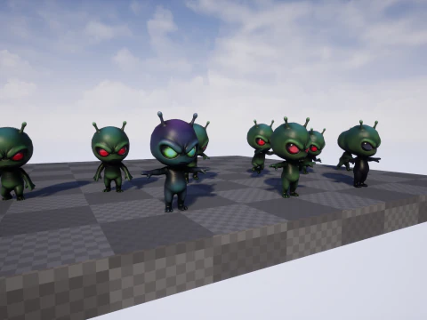 ChibiManiac7Pack1 Modello 3D