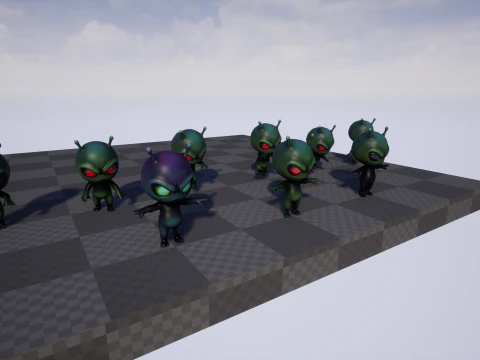 ChibiManiac7Pack1 Modello 3D