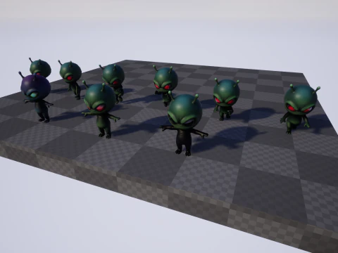 ChibiManiac7Pack1 Modello 3D