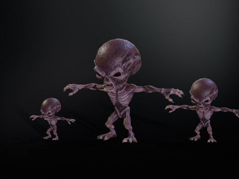 미니몬스터5팩1 3D 모델