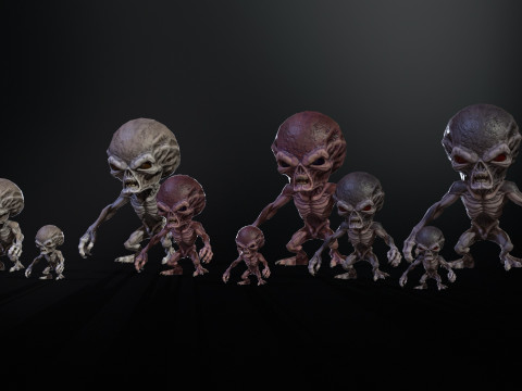 Minimonstruo5Pack1 Modelo 3D