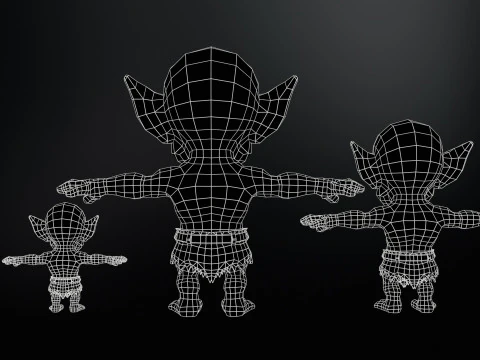 MiniMonster4Pack1 3D Model
