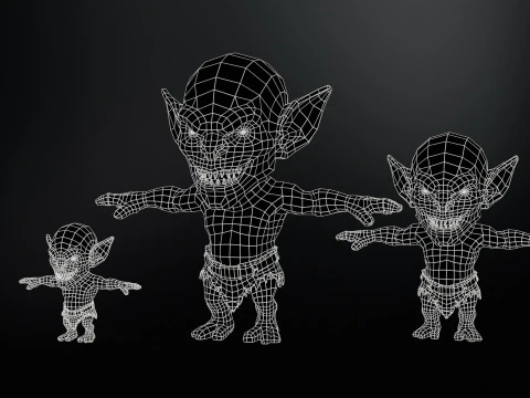 MiniMonster4Pack1 3D Model