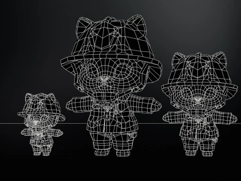 Cats8Pack2 3D Model