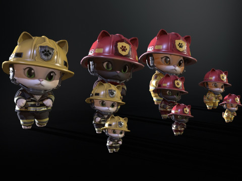 Koty 8 Pakiet 2 Model 3D