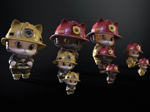 Cats8Pack2 3D Model