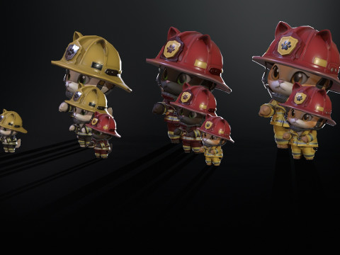 Koty 8 Pakiet 2 Model 3D