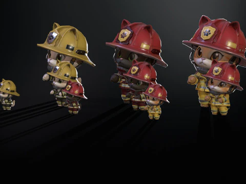 Cats8Pack2 3D Model