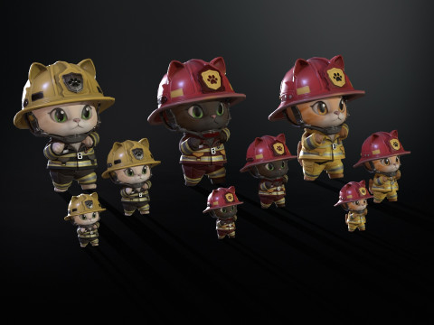 Koty 8 Pakiet 2 Model 3D