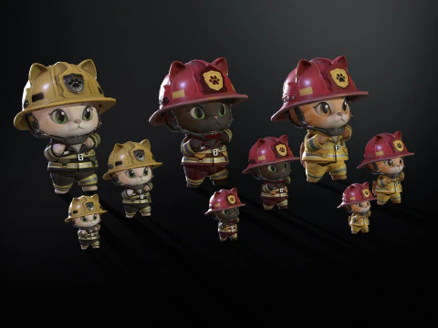 Cats8Pack2 3D Model