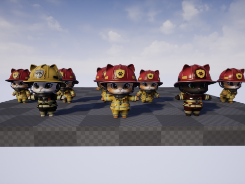 Koty 8 Pakiet 2 Model 3D