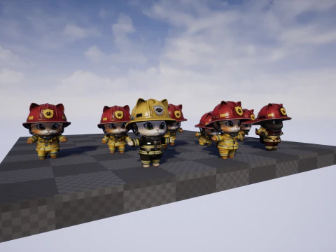 Cats8Pack2 3D Model