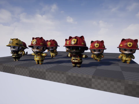 Cats8Pack2 3D Model