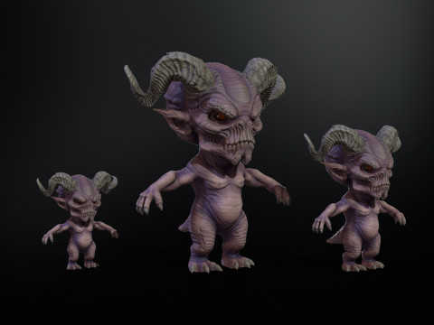 MiniMonster8Pack1 3D Modell