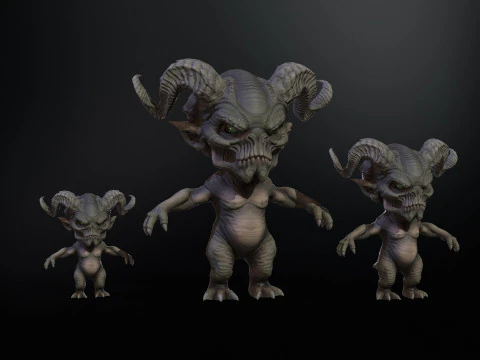 MiniMonster8Pack1 3D Model