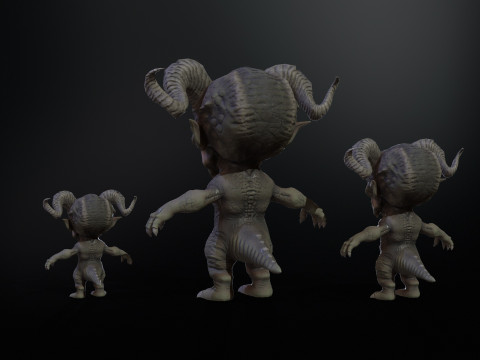MiniMonster8Pack1 3D Model