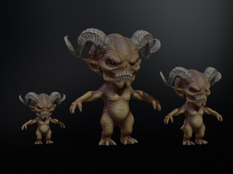 MiniMonster8Pack1 3D Model