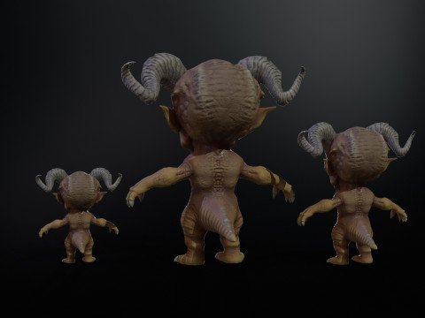 MiniMonster8Pack1 3D Model