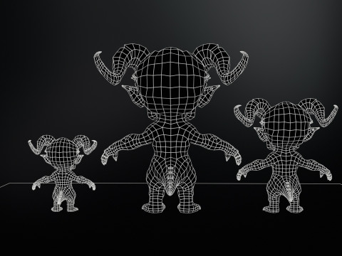 MiniMonster8Pack1 3D Model