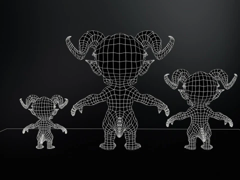 MiniMonster8Pack1 3D Model