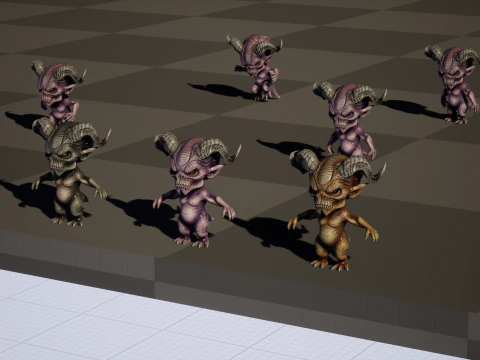 MiniMonster8Pack1 3D Model