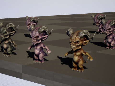 MiniMonster8Pack1 3D Model