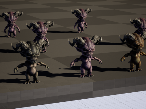 MiniMonster8Pack1 3D Model