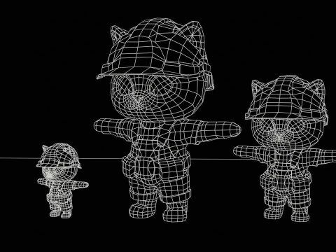 Gatos5Pack2 Modelo 3D